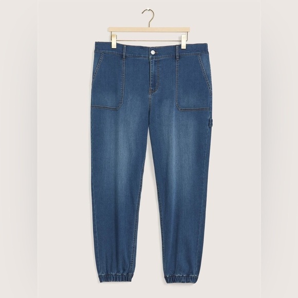 Pennington’s Medium Wash Knit-Like Denim Jogger, 1948 Fit - d/C JEANS Size 3x - Picture 4 of 15